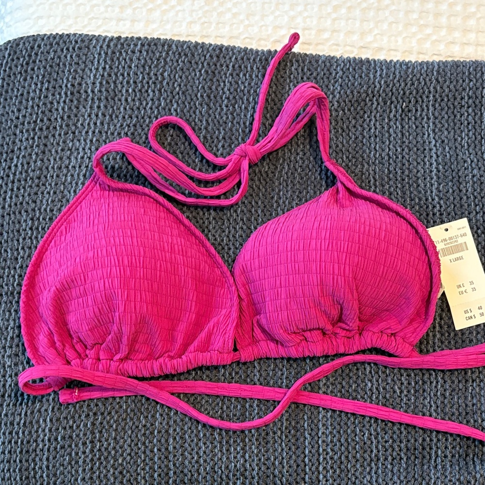 Abercrombie & Fitch Fuchsia Bikini Top